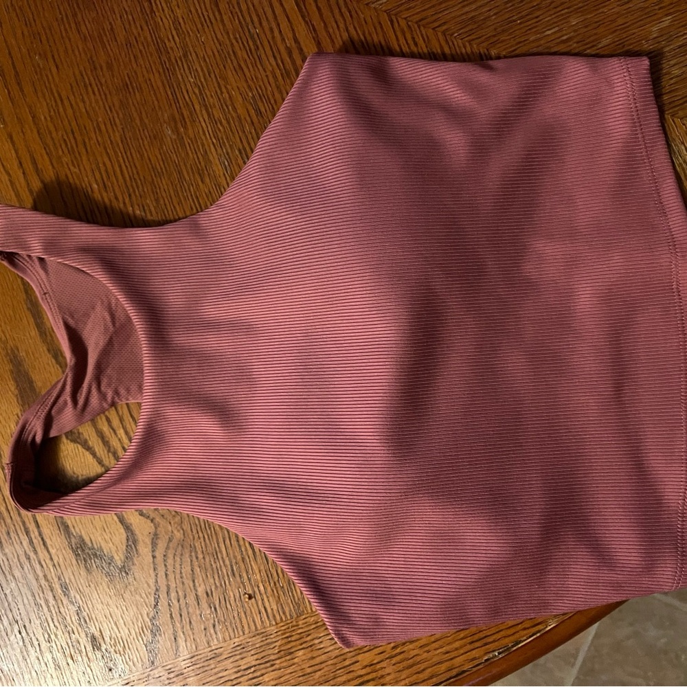 Women's Ribbed Tank Top - Mauve